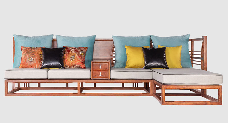 广州中式家居装修实木沙发组合家具效果图